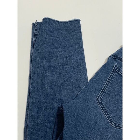 Fit Fabulous Womens Denim Jeans Skinny Raw Hem Denim Jeans Blue Size 6 - Picture 2 of 8